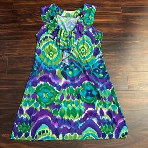 Annalee + Hope Purple and Green Casual Dress